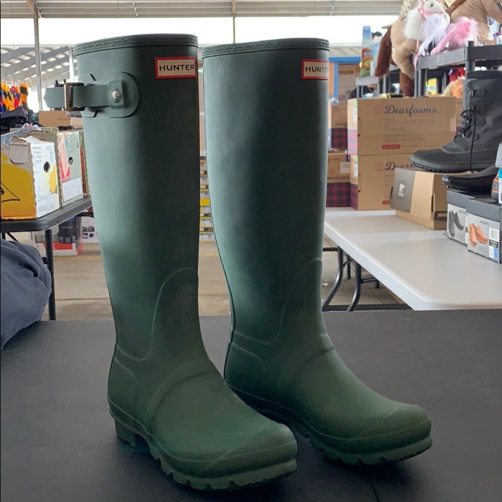 Tall Green Hunter Boots